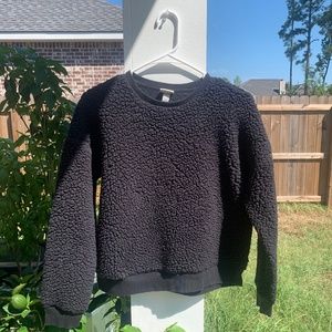 A New Day Black Small Fleece Sweater